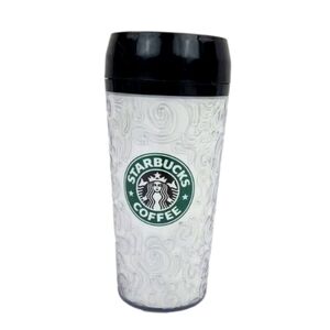 Starbucks Black Lid White Tumbler